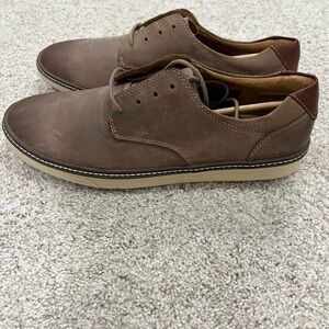 Johnston & Murphy Men's McGuffey Plain Toe Gray Oiled Leather